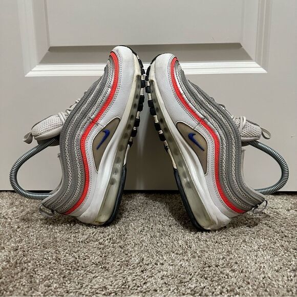 Nike Air Max 97 ESS White/Racer Blue Flash Crimson Women’s Size 7 - Picture 7 of 10